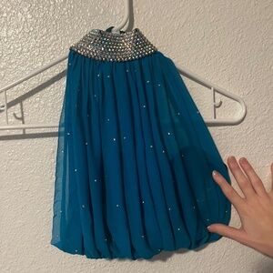 Semi custom blue contemporary/ lyrical dance costume